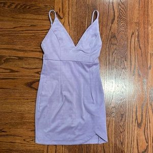 Forever 21 Lilac Velvet Mini Dress